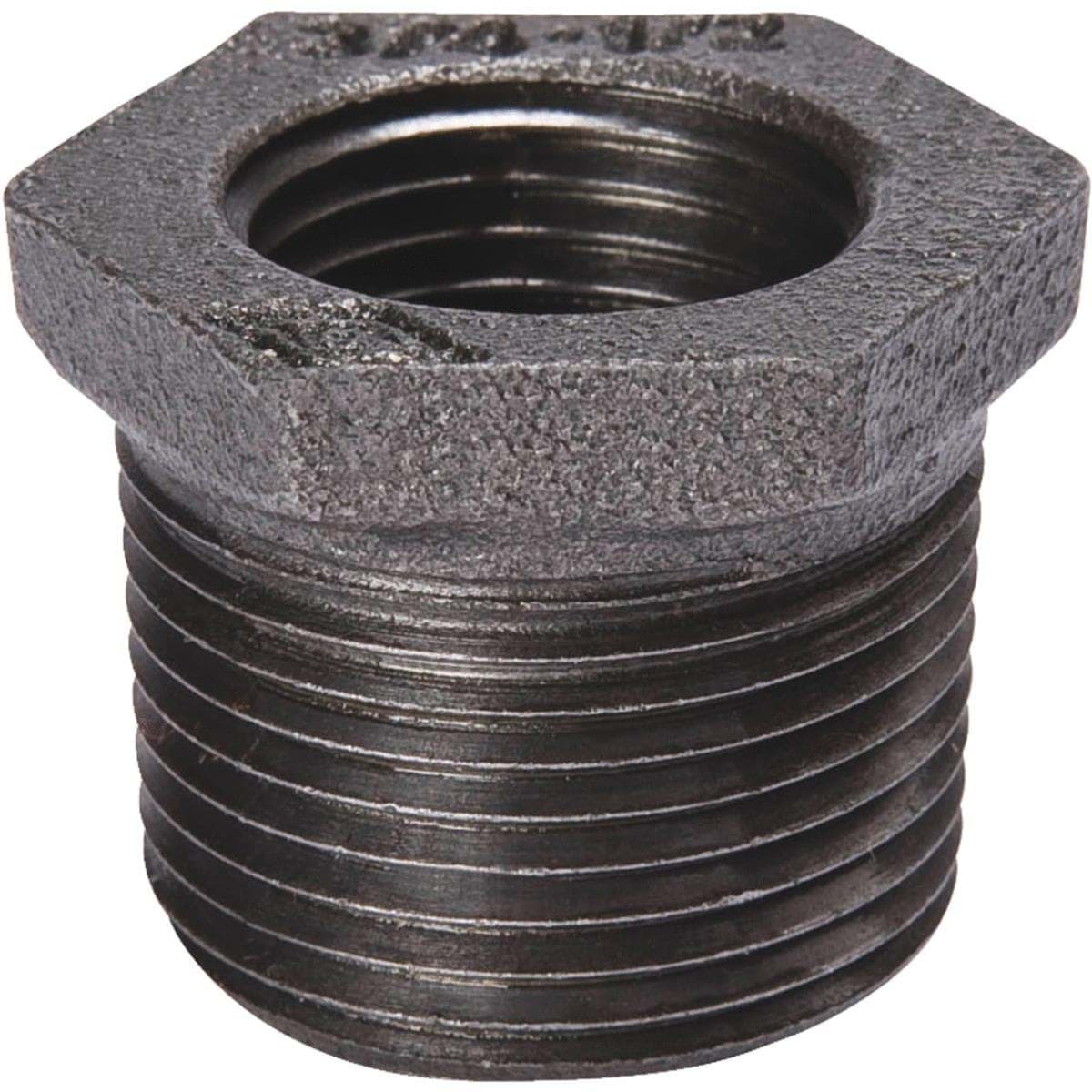 Picture of B&K Male X Female Black Hexagon Bushing - 1/4" x 1/8"