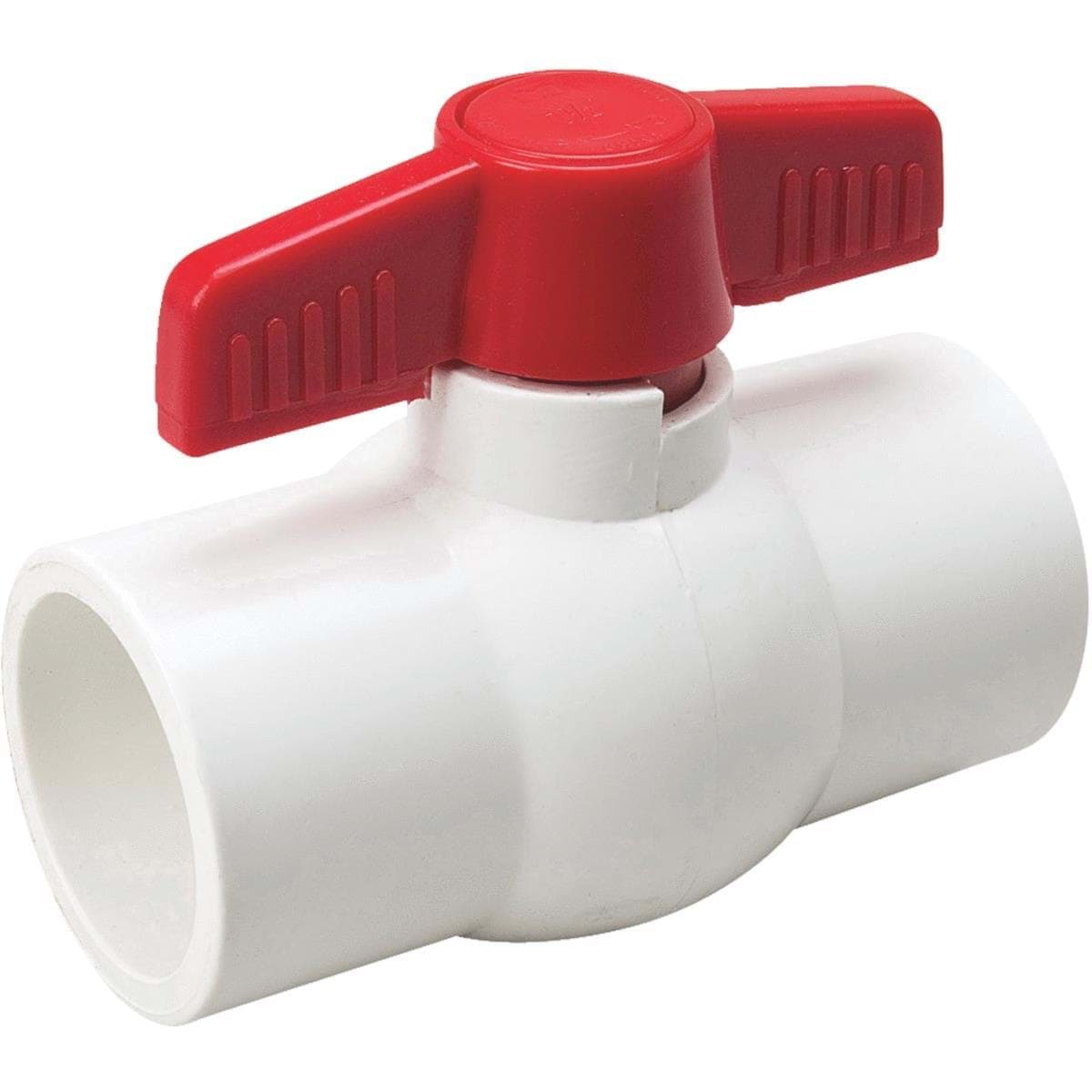 Picture of ProLine Solvent Weld PVC Schedule 40 Ball Valve - 1-1/2" S X 1-1/2" S