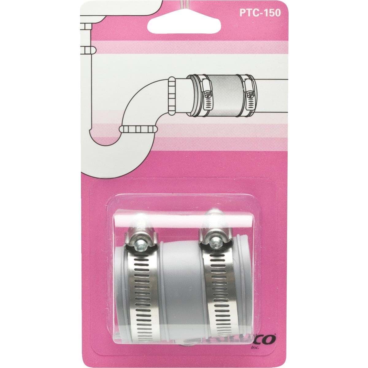 Picture of Fernco Flexible Tubular Drain Pipe Connector - 1-1/2" or 1-1/4"