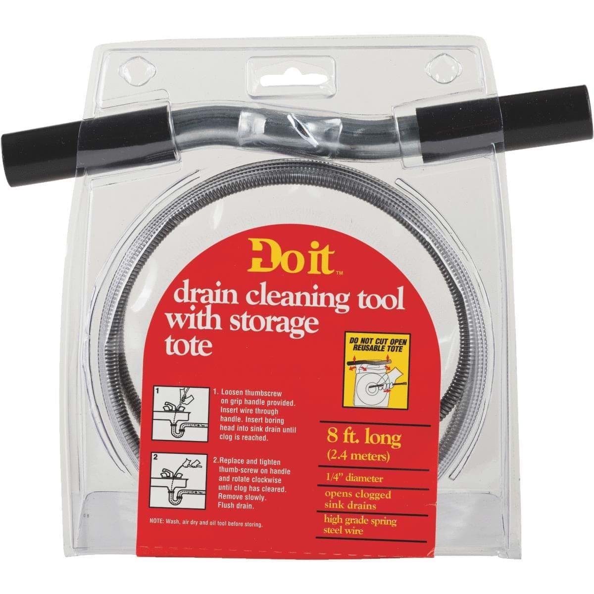 Picture of Do it Drain Auger Cleaning Tool - 1/4" x 8'