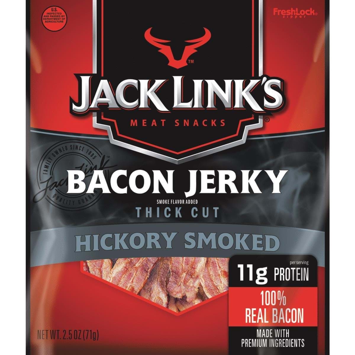 Picture of Jack Link's 2.5 Oz. Hickory Smoked Bacon Jerky