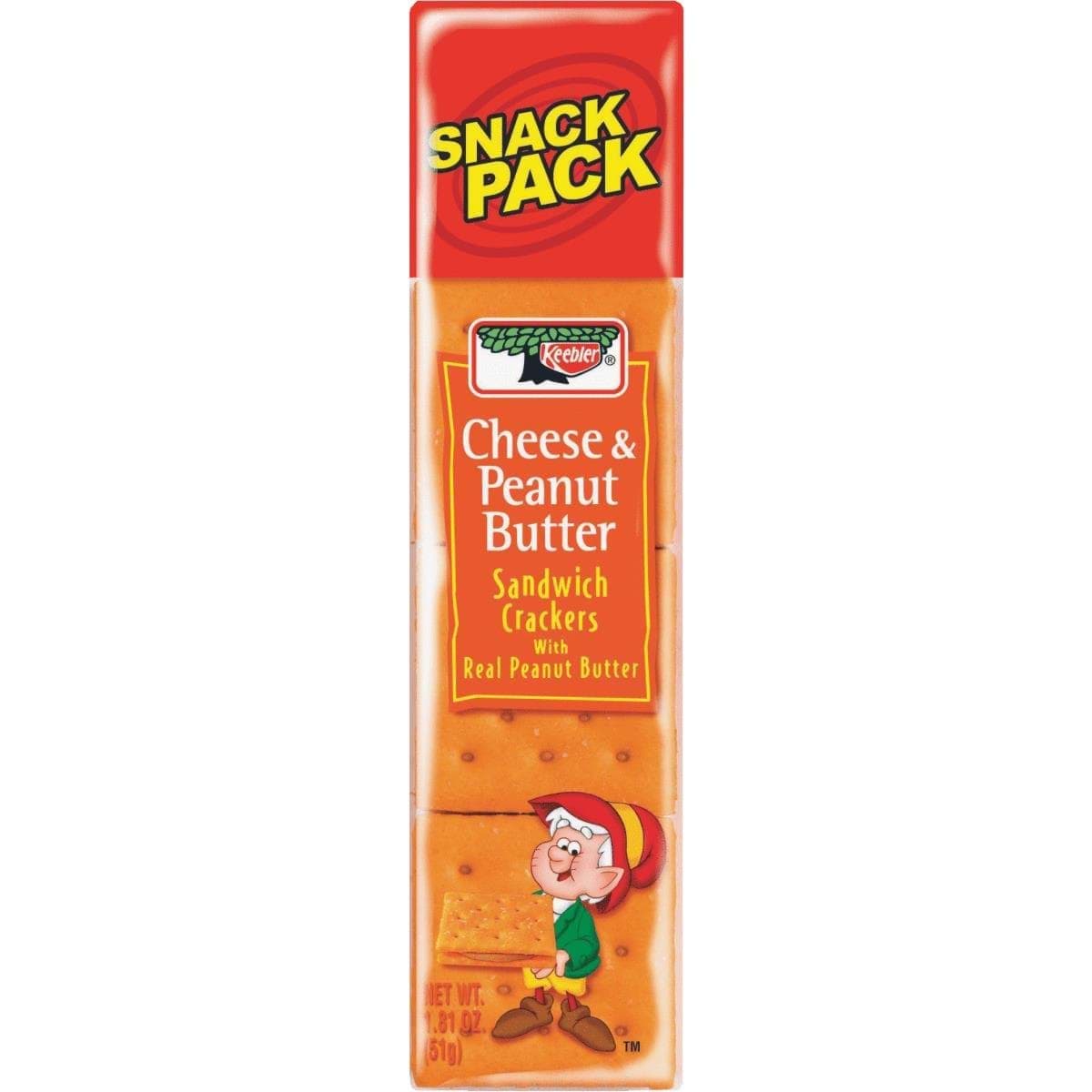 Picture of Keebler Cheese & Peanut Butter Sandwich Crackers