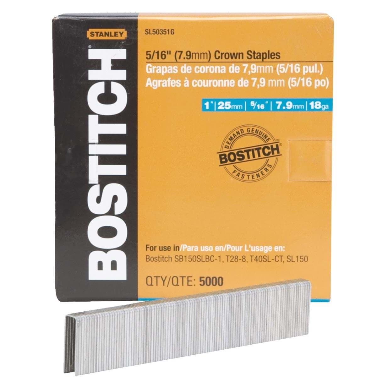 Picture of Bostitch Pneumatic Cap Staples - 5/16"