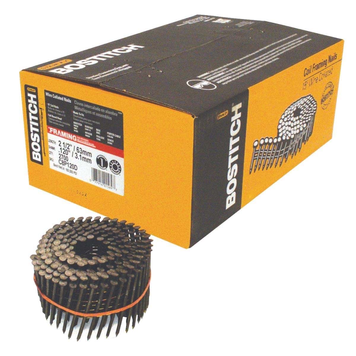 Picture of Bostitch Coil Framing Nail - 2-1/2"