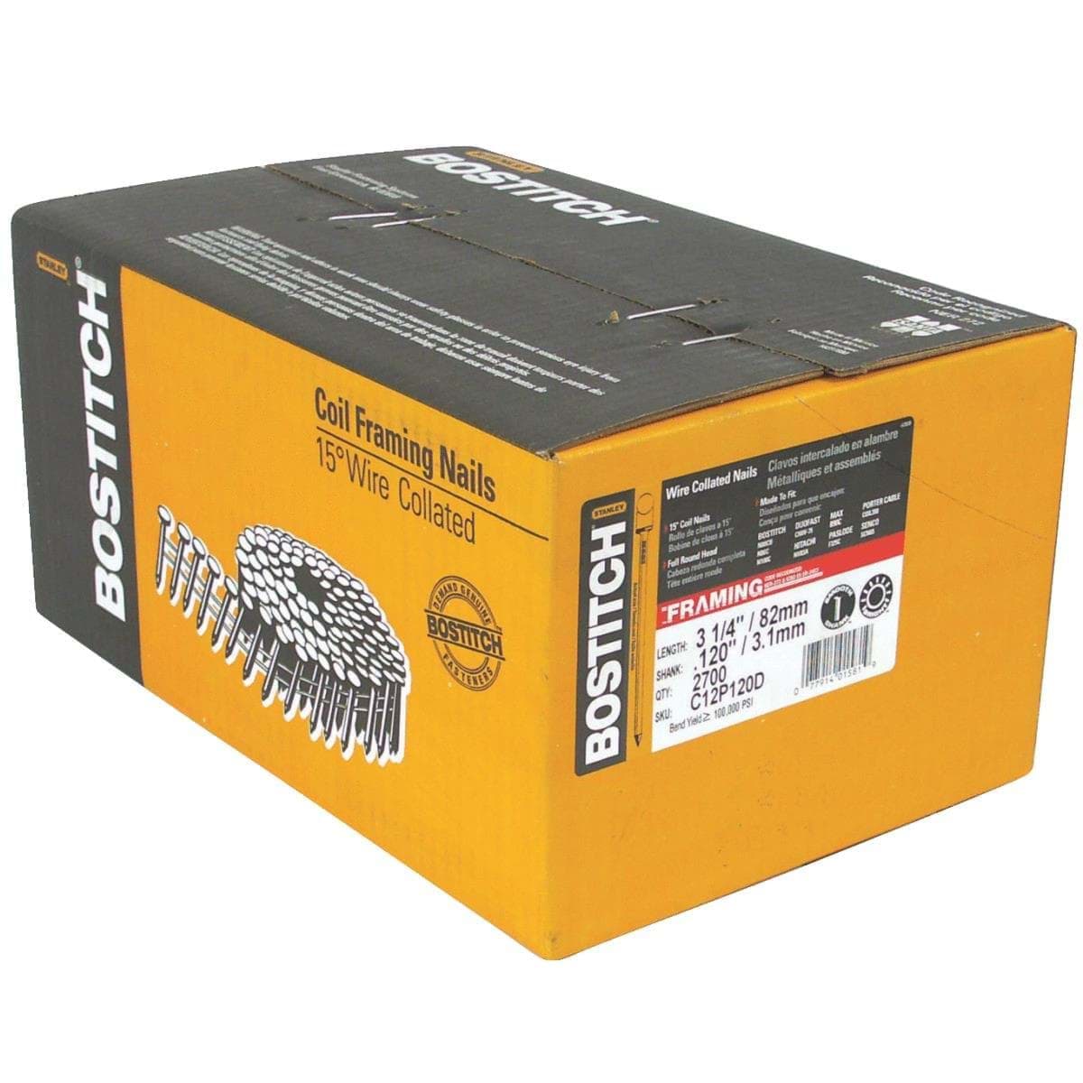 Picture of Bostitch Coil Framing Nail - 3-1/4"
