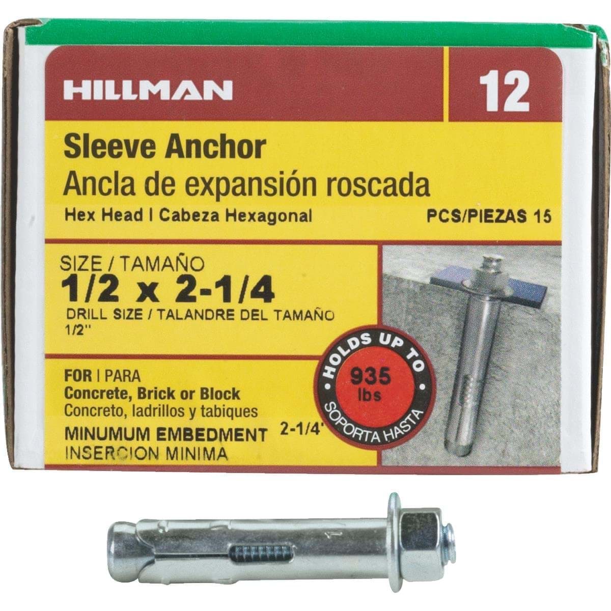 Picture of Hillman Hex Head Sleeve Anchor