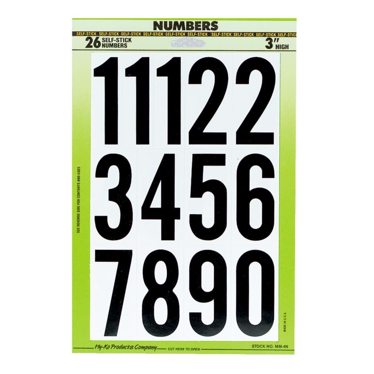 Picture of Hy-Ko Boat Number And Letter Assortment