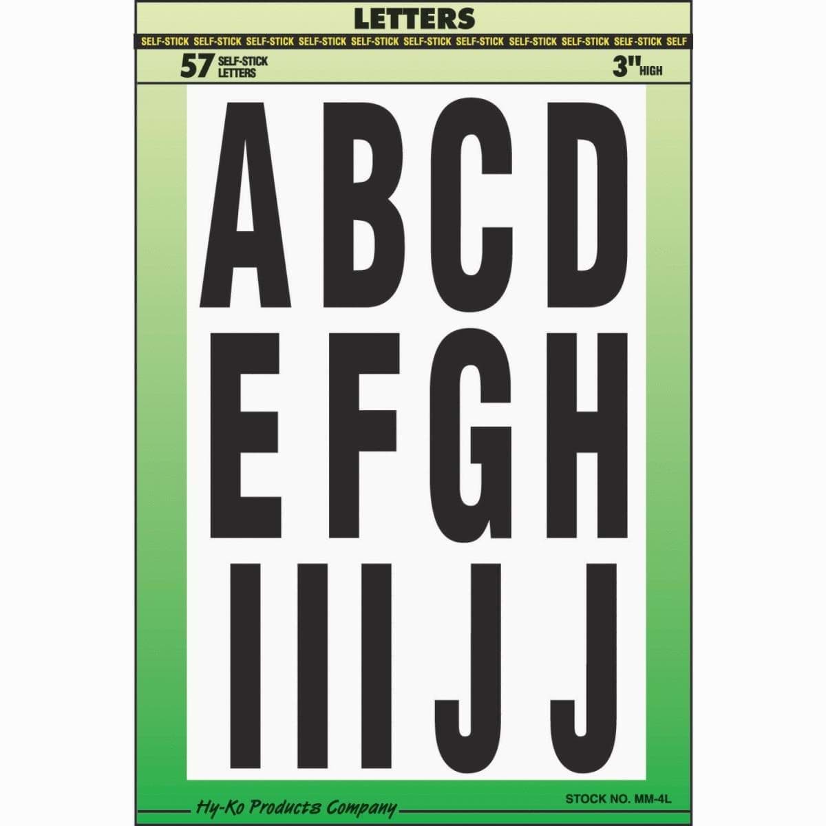 Picture of Hy-Ko Boat Number And Letter Assortment
