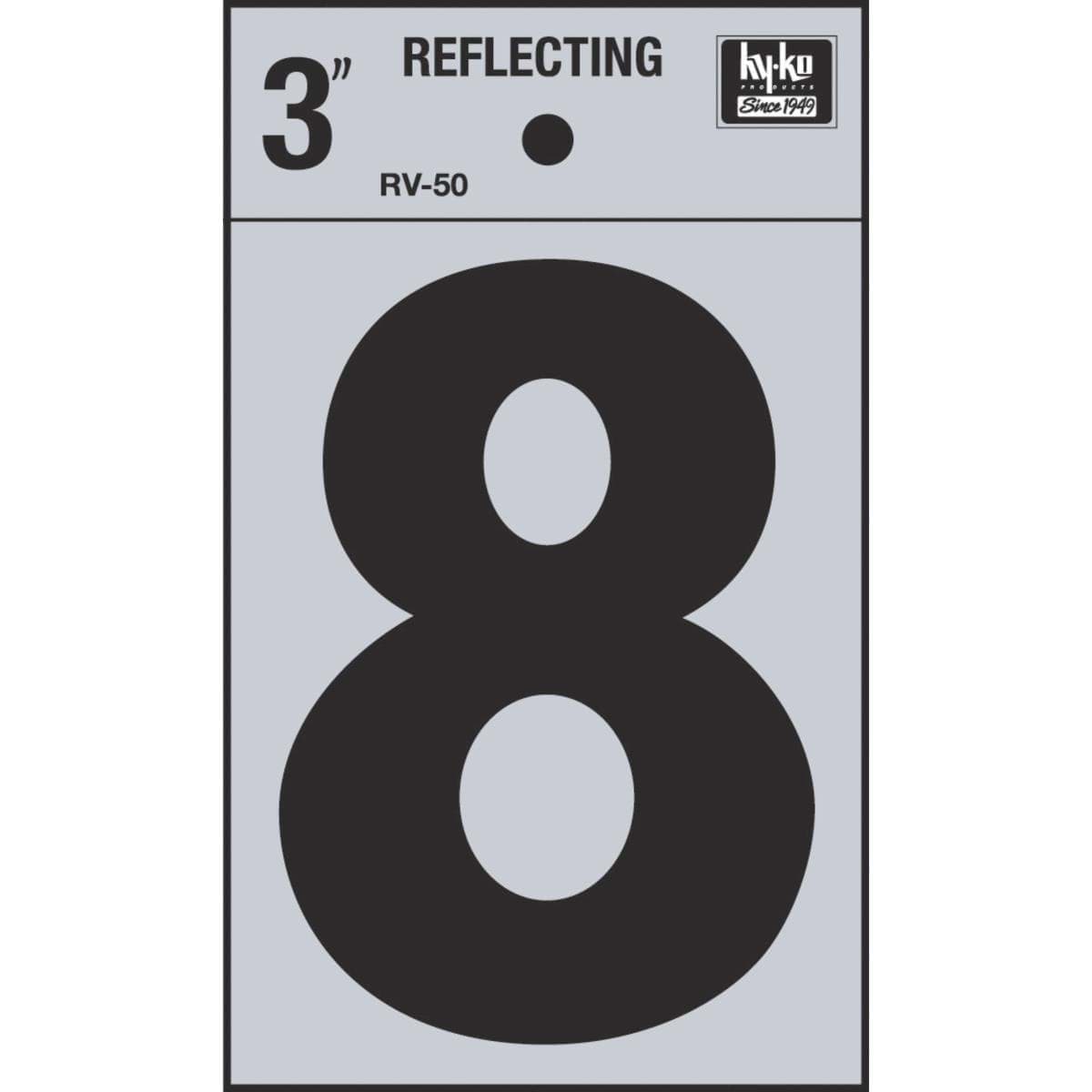 Picture of Hy-Ko 3 In. Reflective Numbers