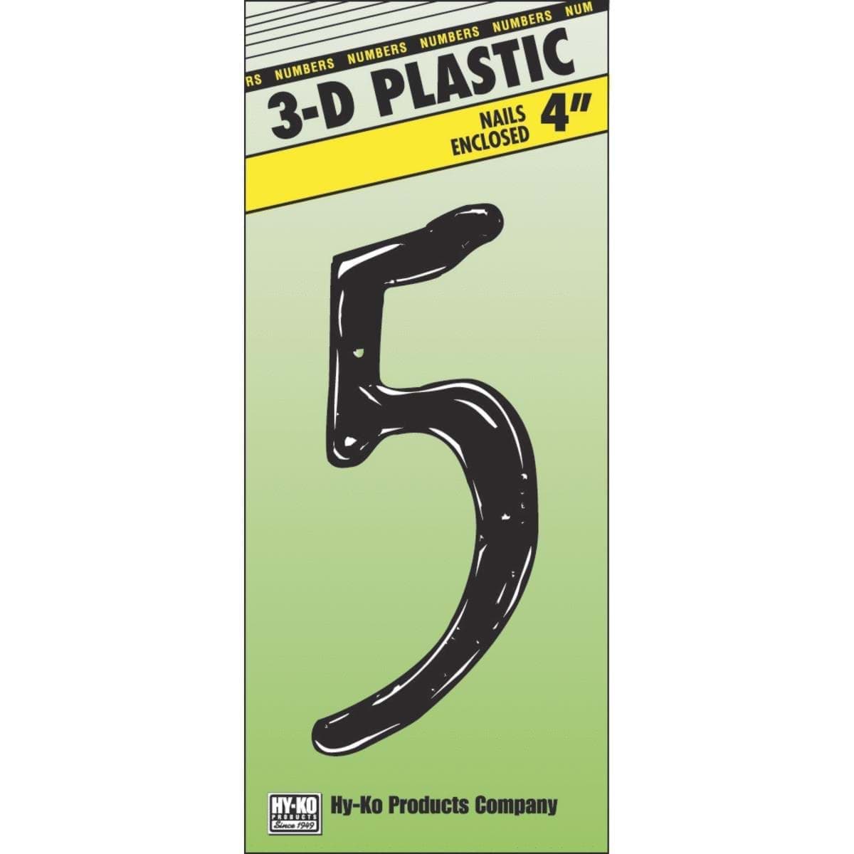 Picture of Hy-Ko 4 In. Plastic Script Style Numbers