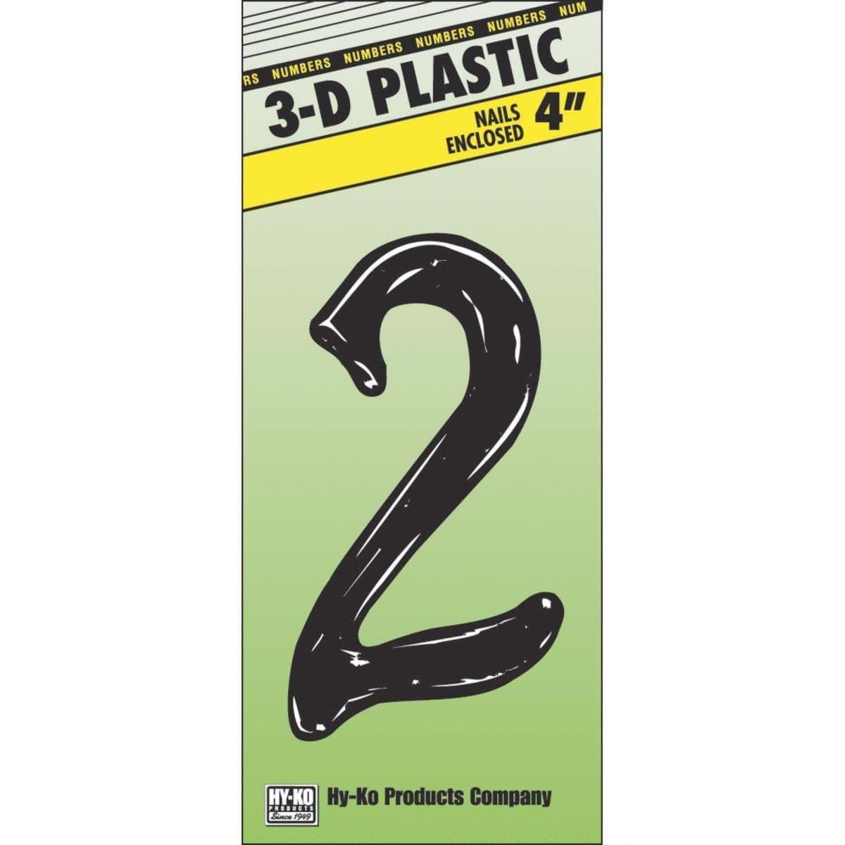 Picture of Hy-Ko 4 In. Plastic Script Style Numbers