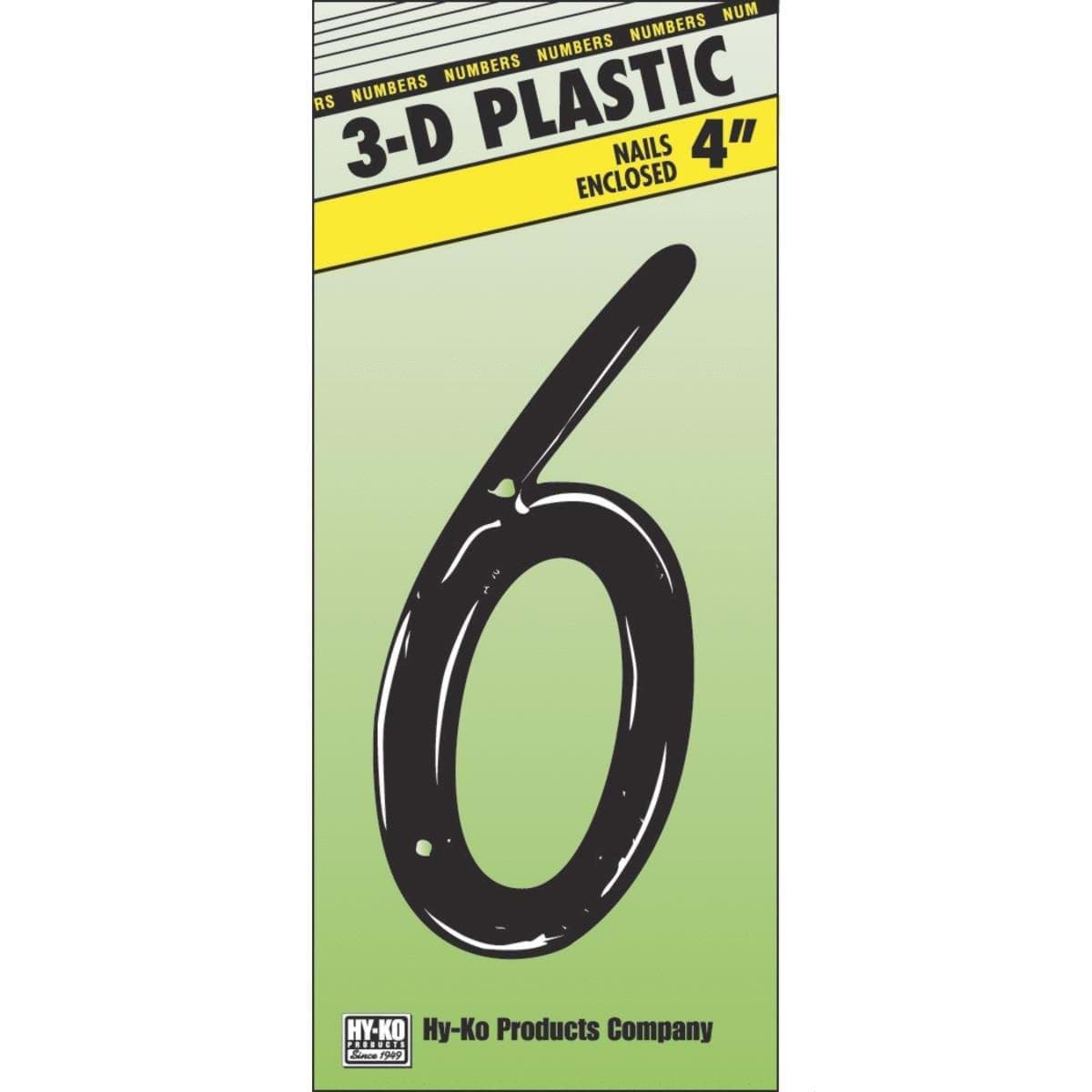 Picture of Hy-Ko 4 In. Plastic Script Style Numbers