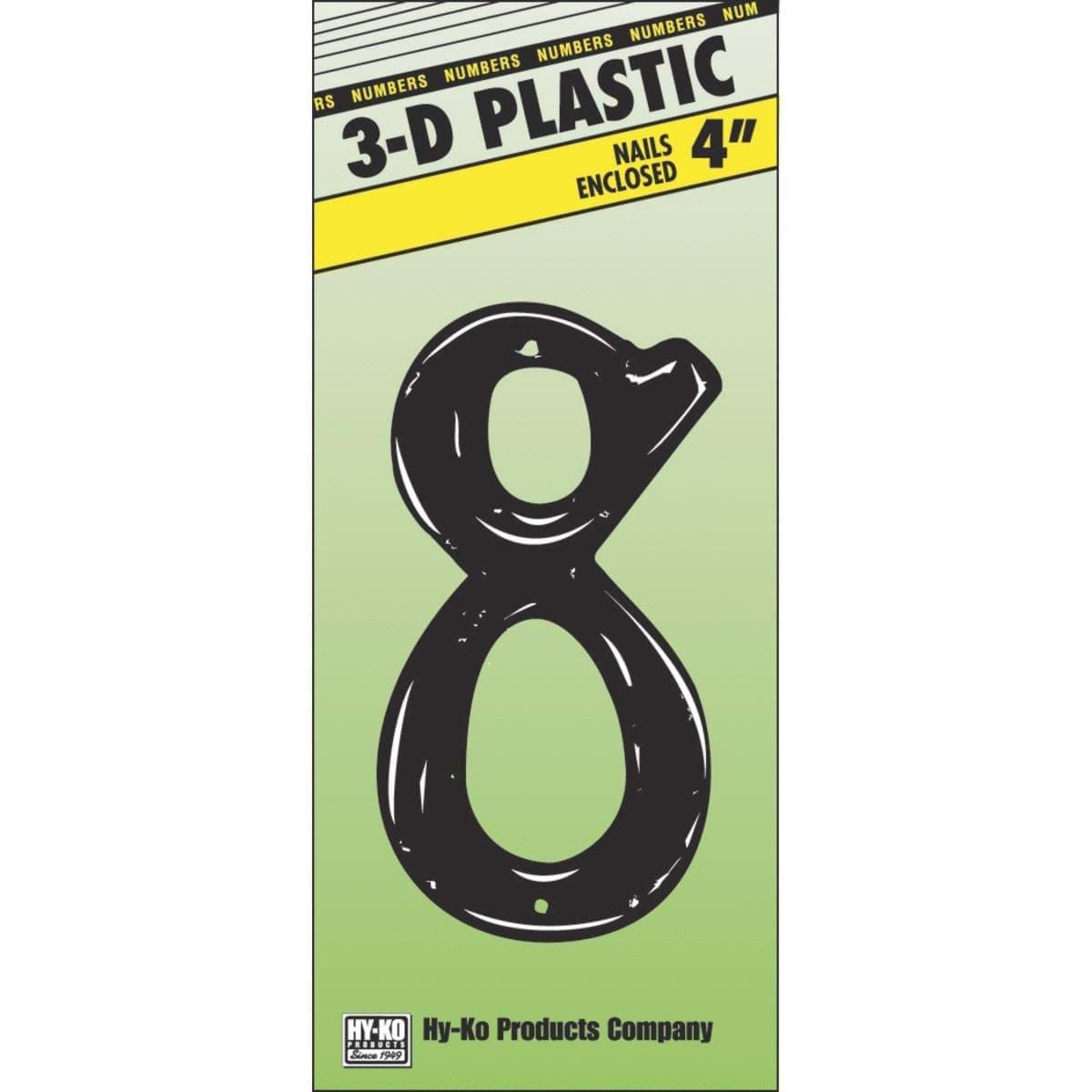 Picture of Hy-Ko 4 In. Plastic Script Style Numbers