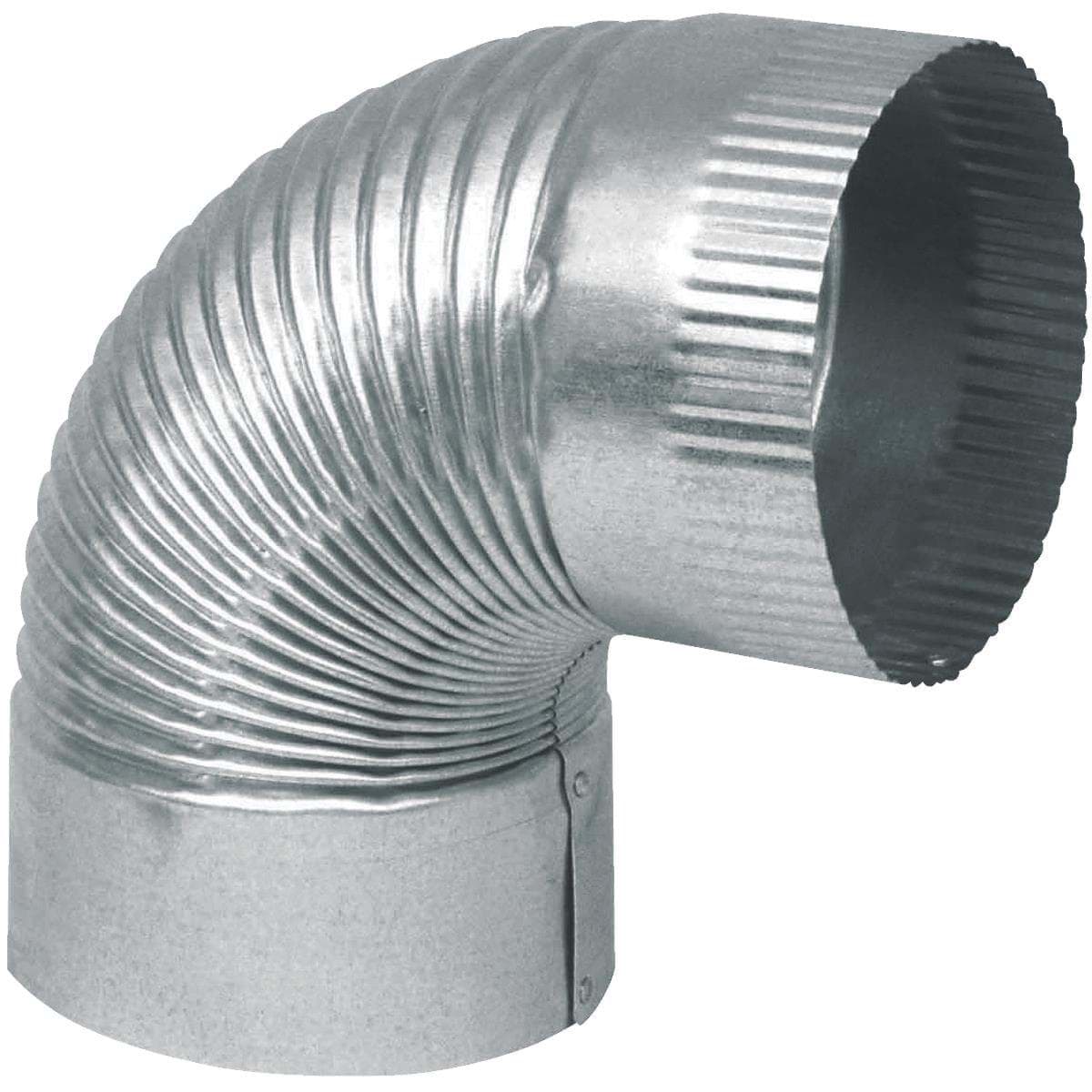 Picture of 30 Gauge Galvanized Corrugated Elbow - 6"