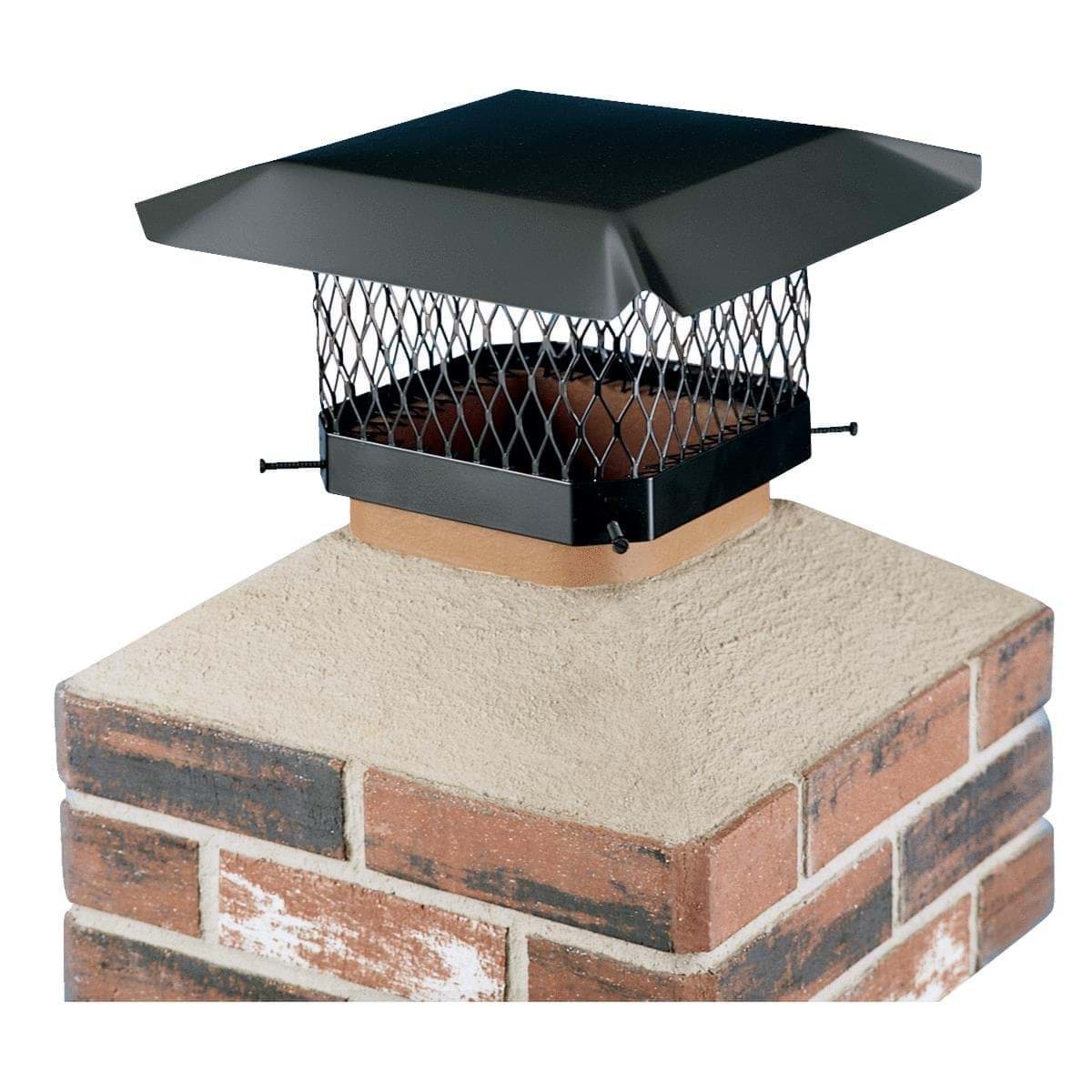 Picture of Shelter Black Galvanized Chimney Cap - 11.5" x 11.5" to 13.5" x 13.5"