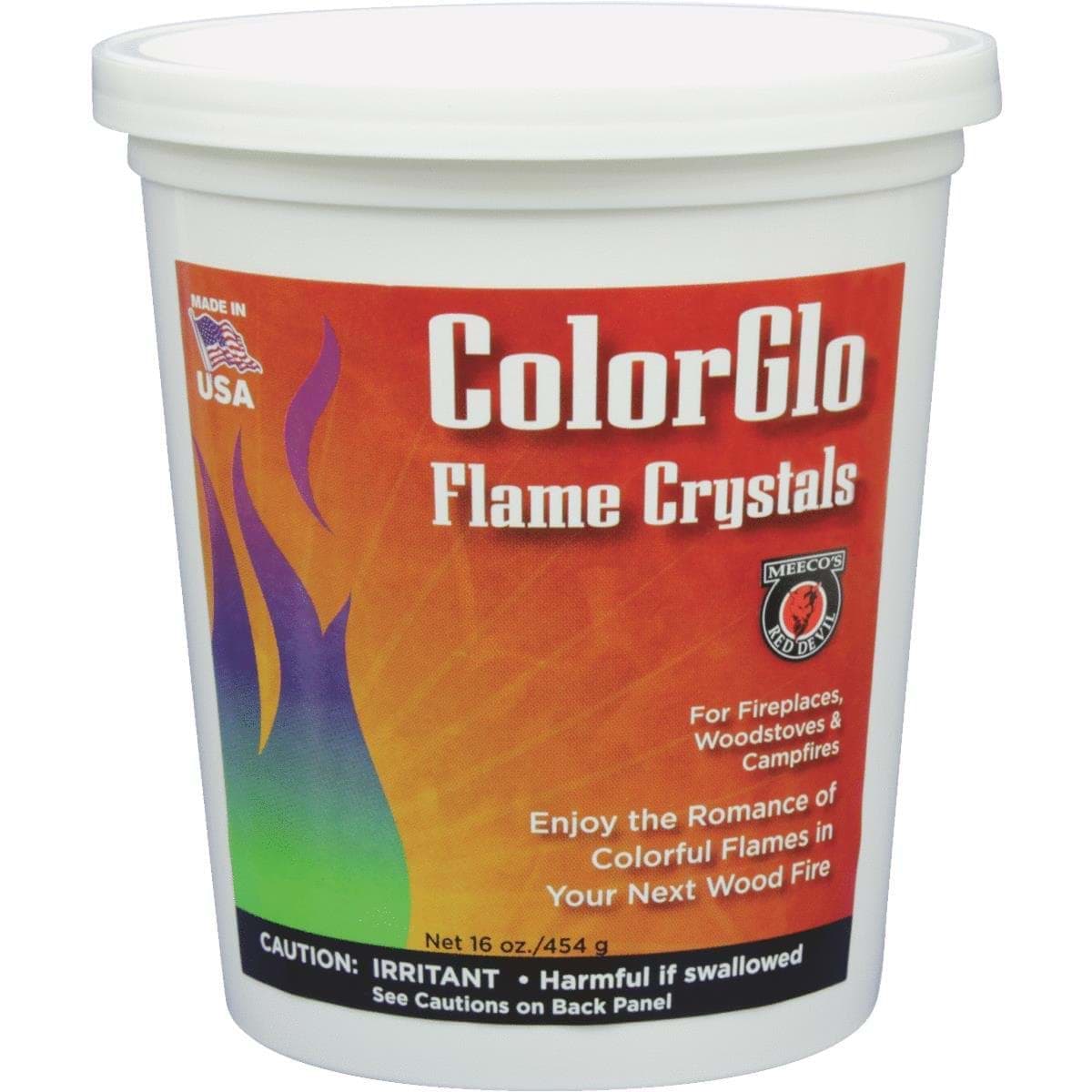 Picture of Meeco's Red Devil ColorGlo Color Flame Crystals