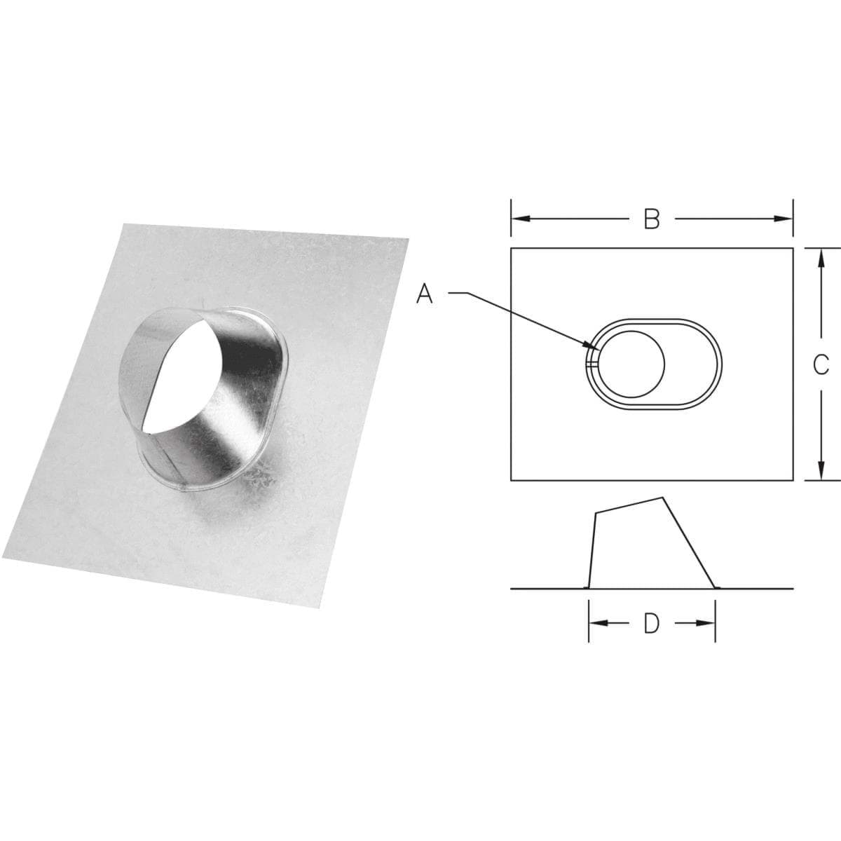 Picture of SELKIRK RV Gas Vent Adjustable Roof Flashing