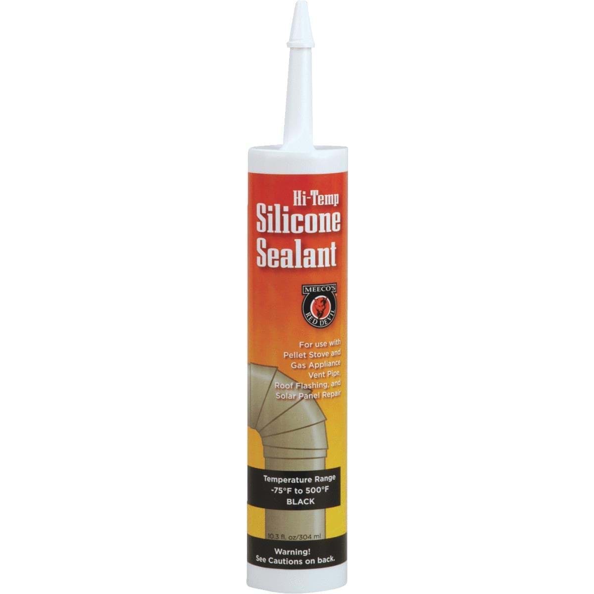 Picture of Meeco's Red Devil Silicone Hi-Temp Sealant - Black