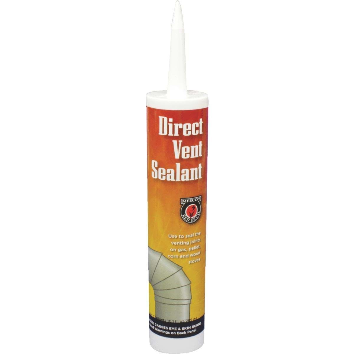 Picture of Meeco's Red Devil Direct Vent Hi-Temp Sealant - Black