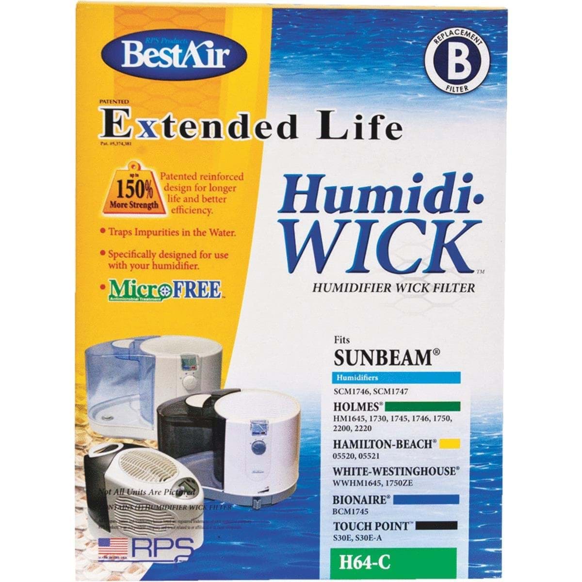 Picture of BestAir Extended Life Humidi-Wick Humidifier Wick Filter
