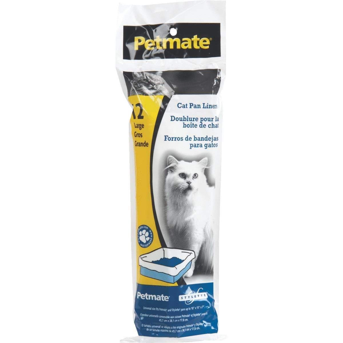 Picture of Petmate Disposable Cat Litter Pan Liner - 30" L x 17" W