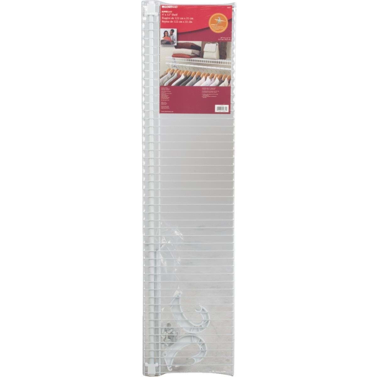 Picture of ClosetMaid SuperSlide Ventilated Shelf Kit with Bar