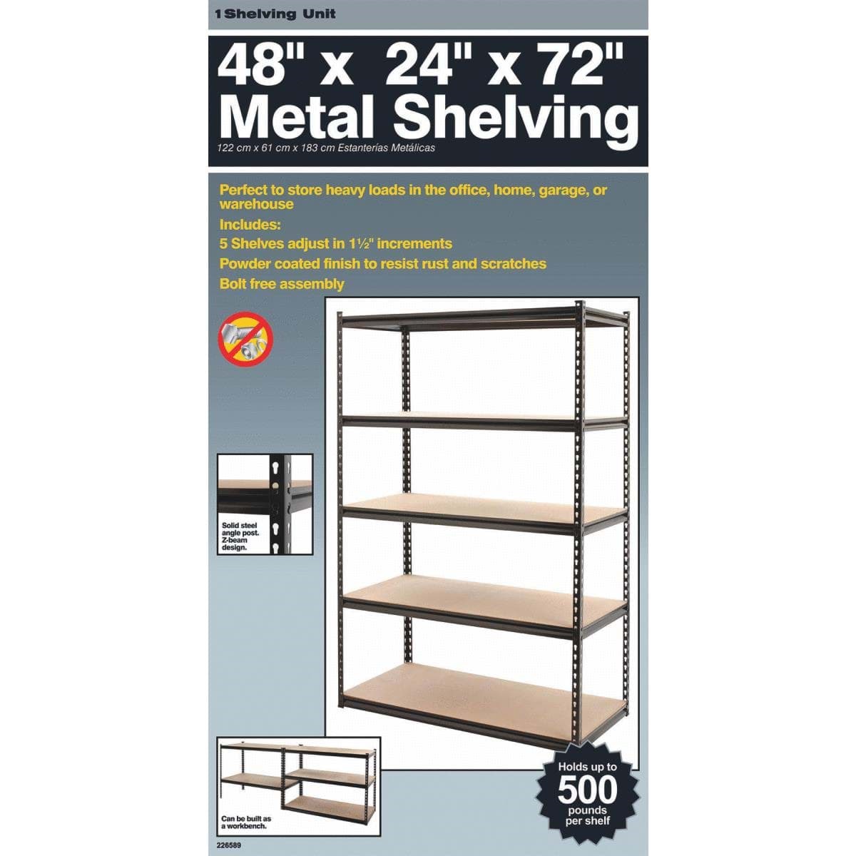 RopeSoapNDope. ZBeam 5Tier Steel Shelving