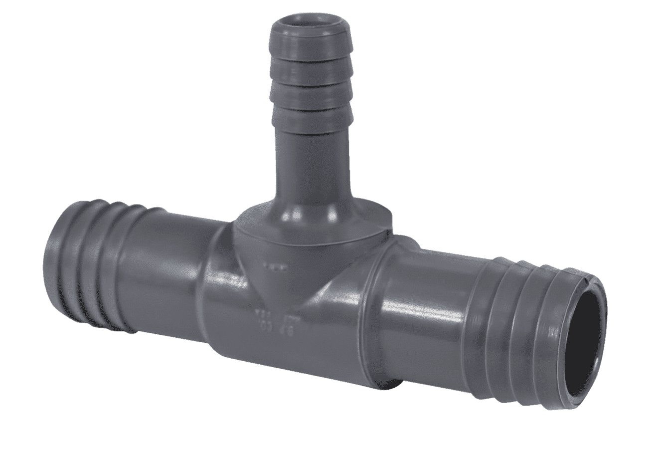 Picture of Genova Reducing Polypropylene Insert Tee - 1" x 1" x 1/2"
