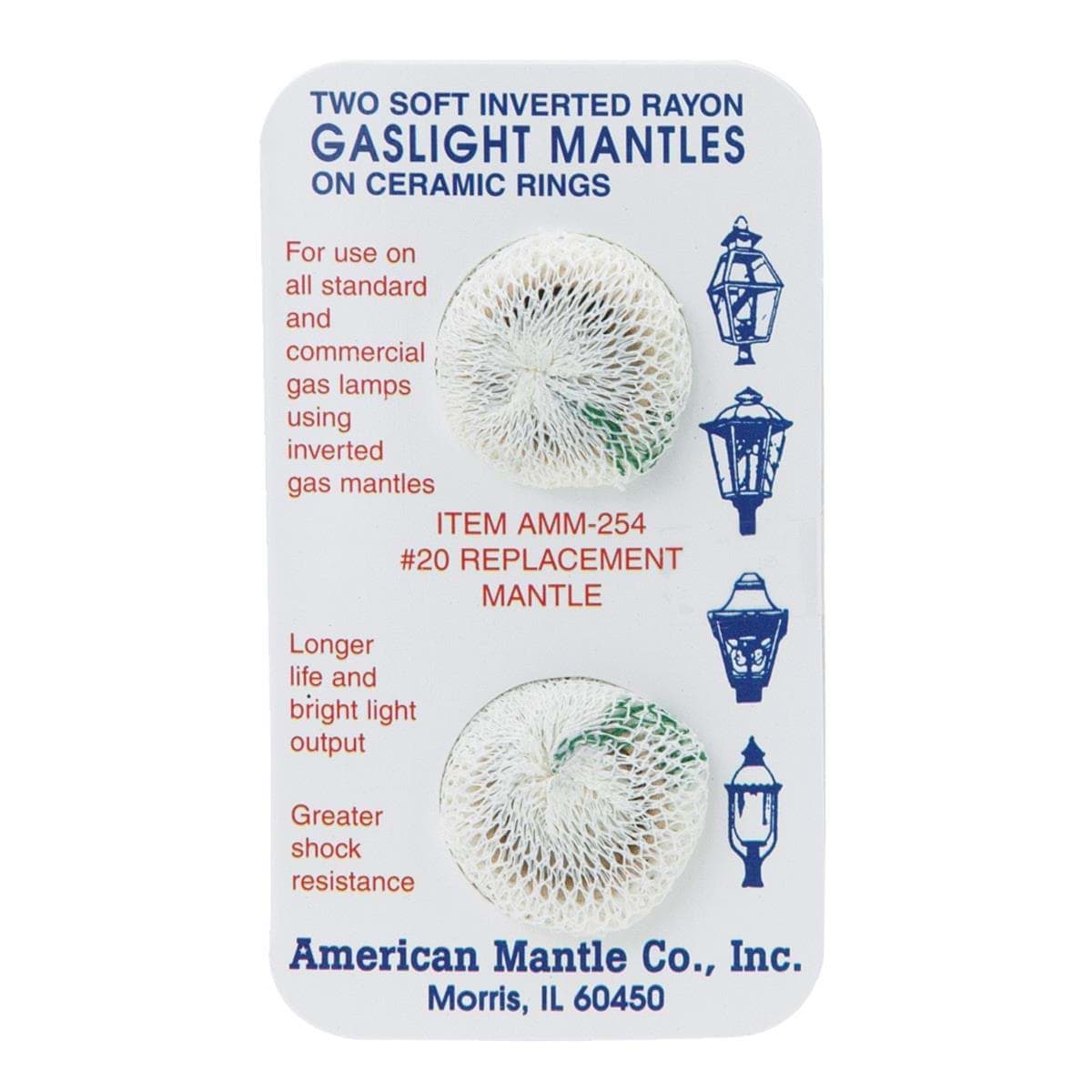 Picture of American Mantle Soft Inverted Gas Light Mantle