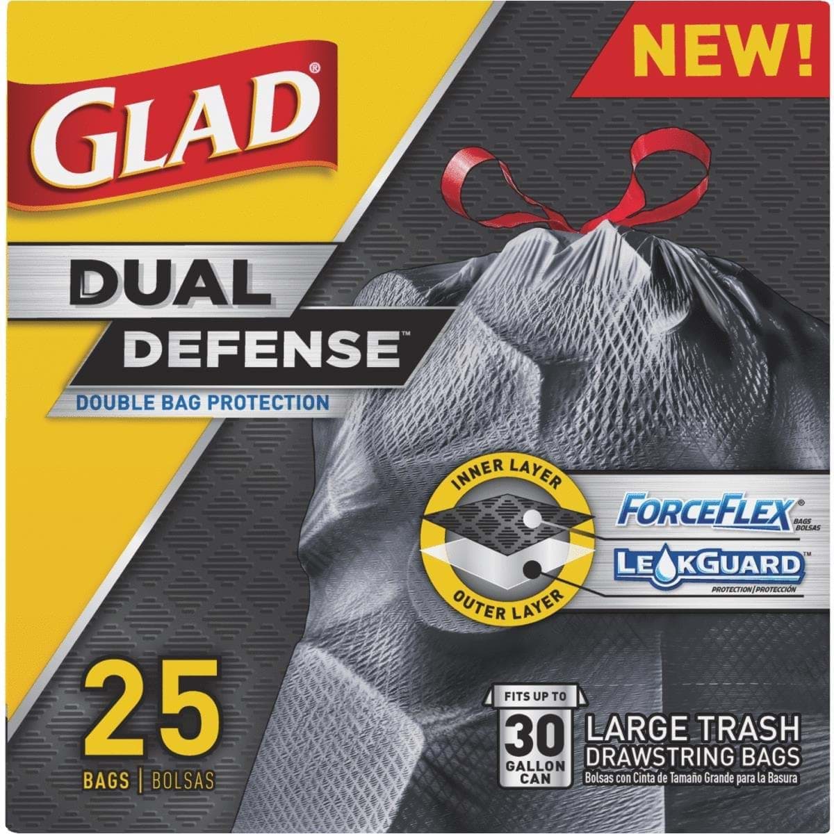 Picture of Glad Dual Defense Large Trash Bag