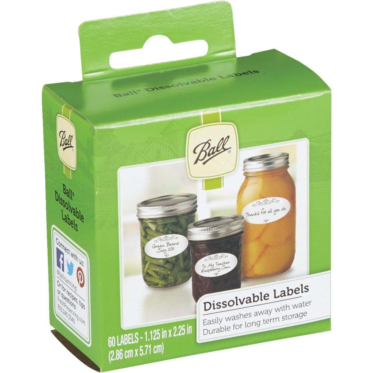 Picture of Ball Dissolvable Jar Label