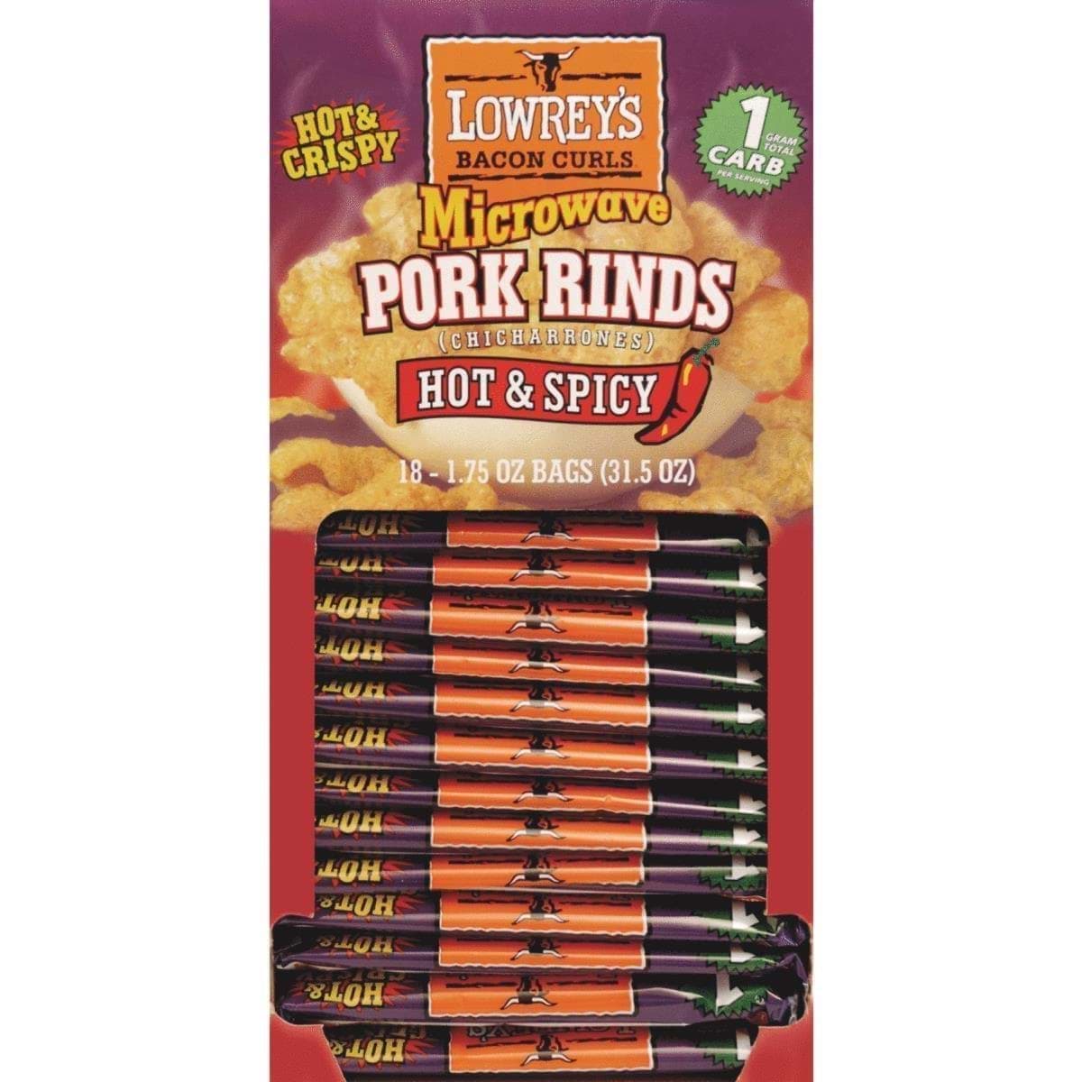 Picture of Lowrey's Bacon Curls Microwave Pork Rinds