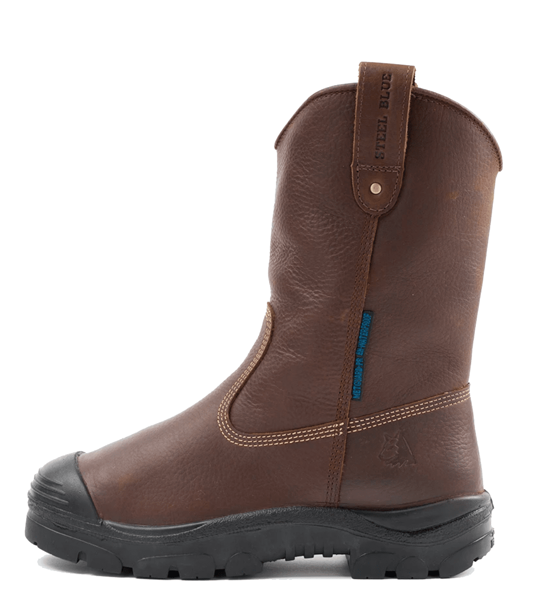 RopeSoapNDope. Heeler Waterproof Metatarsal Steel Blue Leather Boots