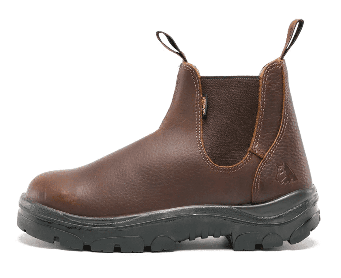 Picture of Hobart Steel Blue Leather Boots, Oak - Size 10 - Medium