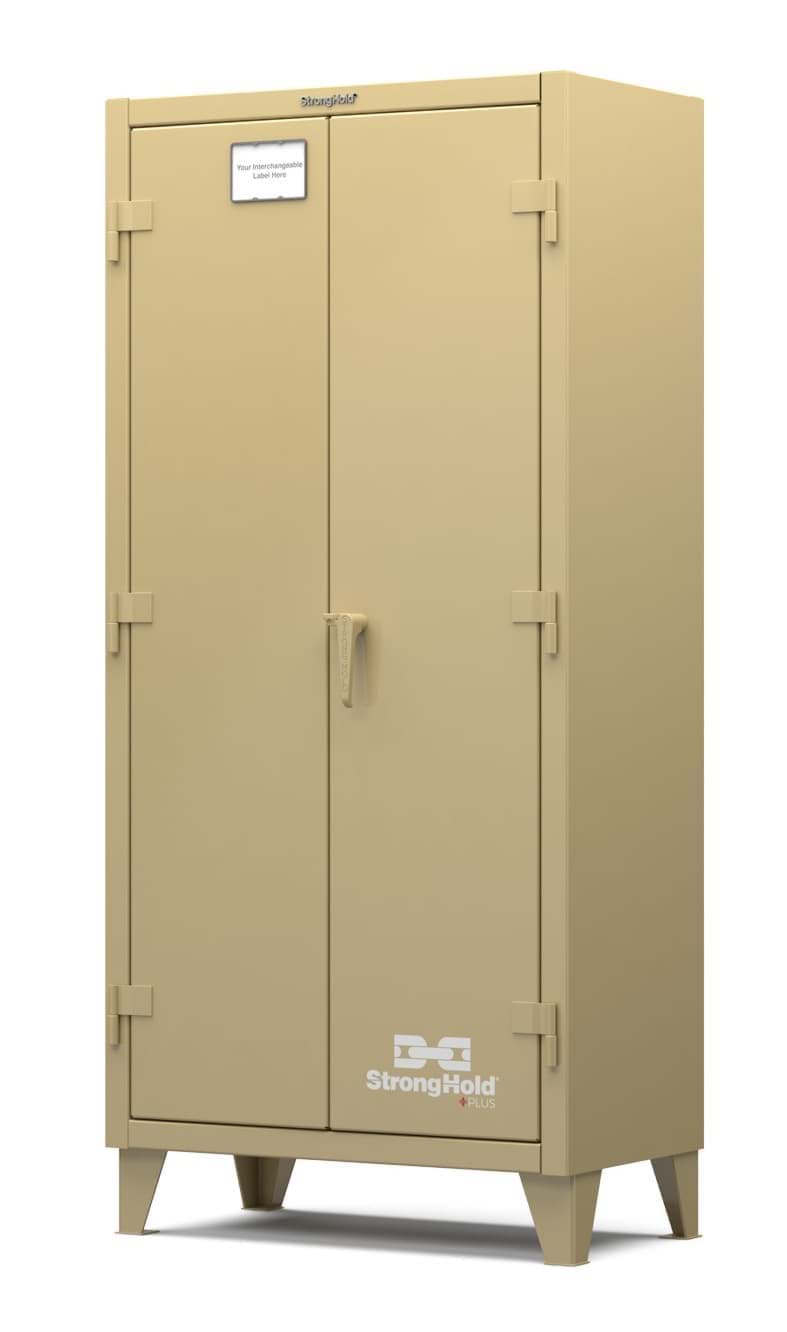 Picture of Strong Hold Plus Industrial Cabinet, Single-Shift, Solid Doors, Beige,(RAL 1001) - 36"x20"x78"