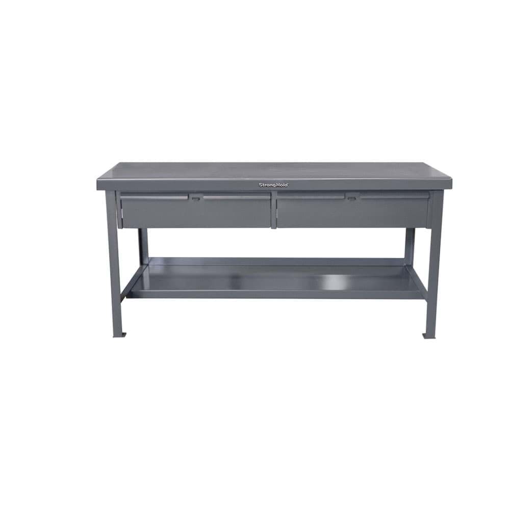 Picture of Industrial Shop Table with 2 Drawers - 72"x36"x34"