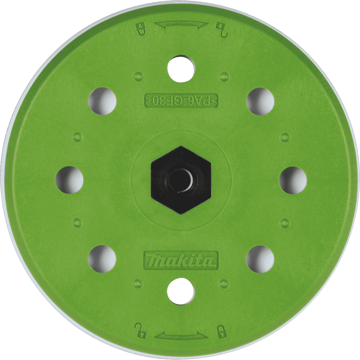 Picture of 6" Round Polishing Backing Pad, Hook & Loop, Hard