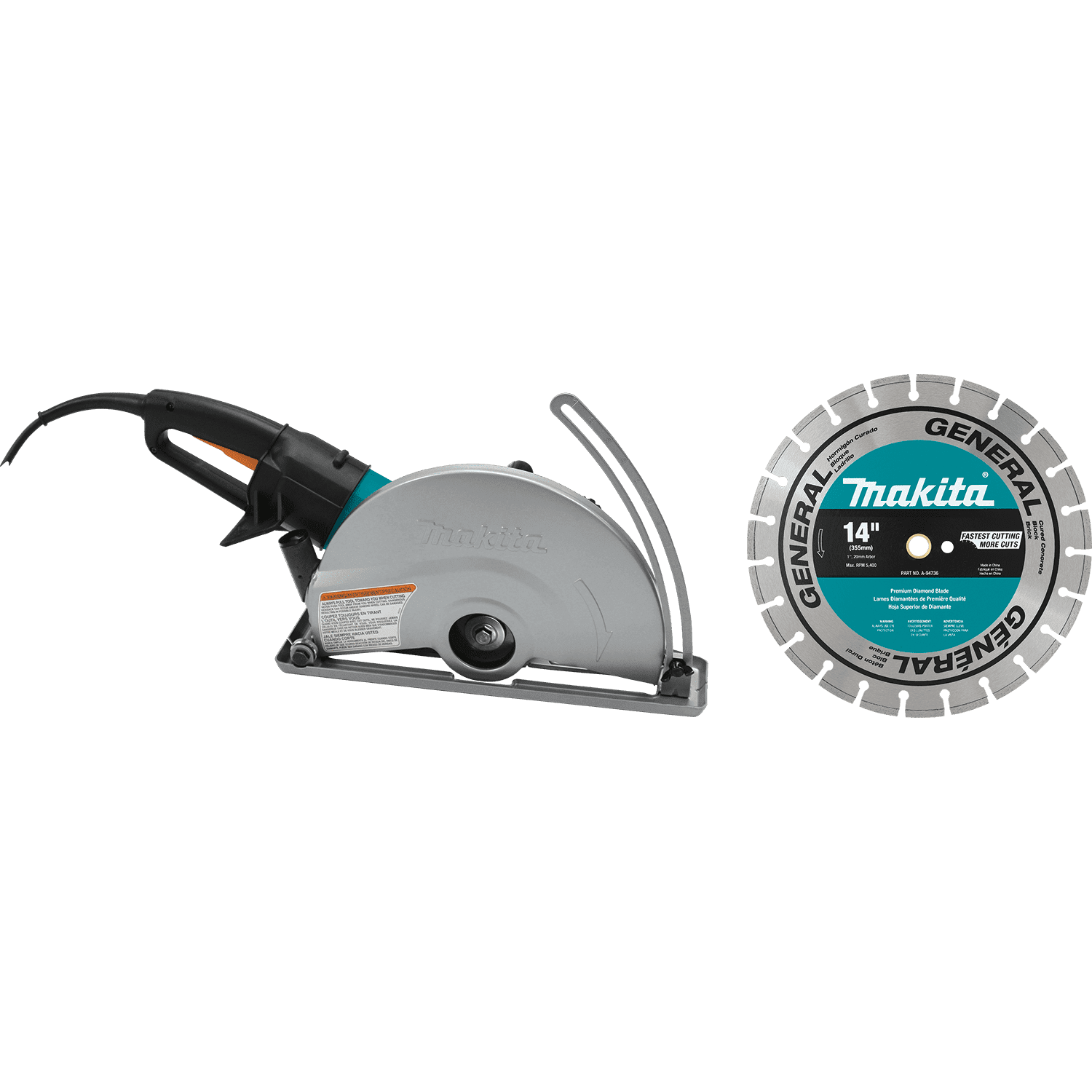 Picture of 14" Electric Angle Cutter, with 14" Diamond Blade