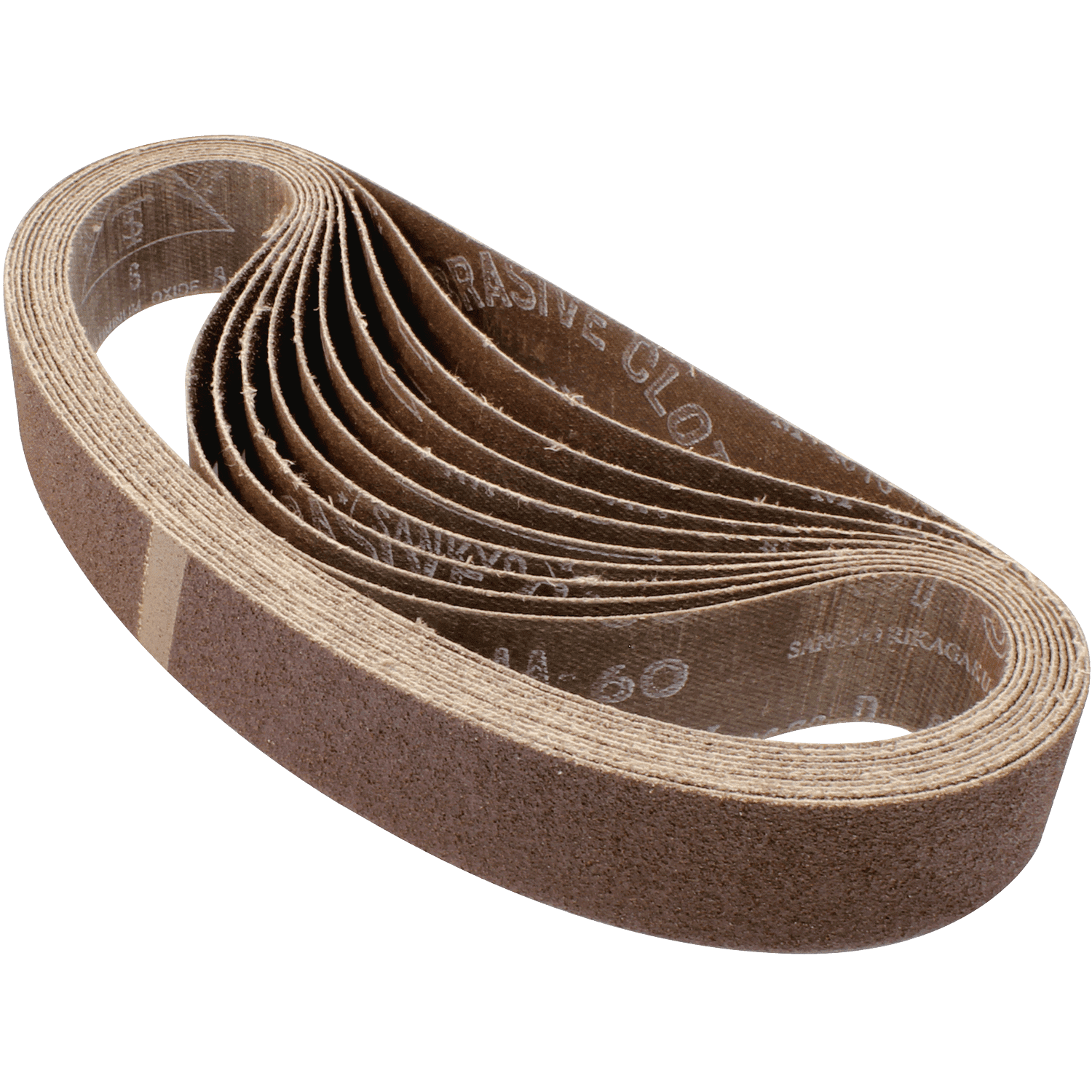 Picture of 1-1/8" x 21" Abrasive Belt, 60 Grit, 10/pk