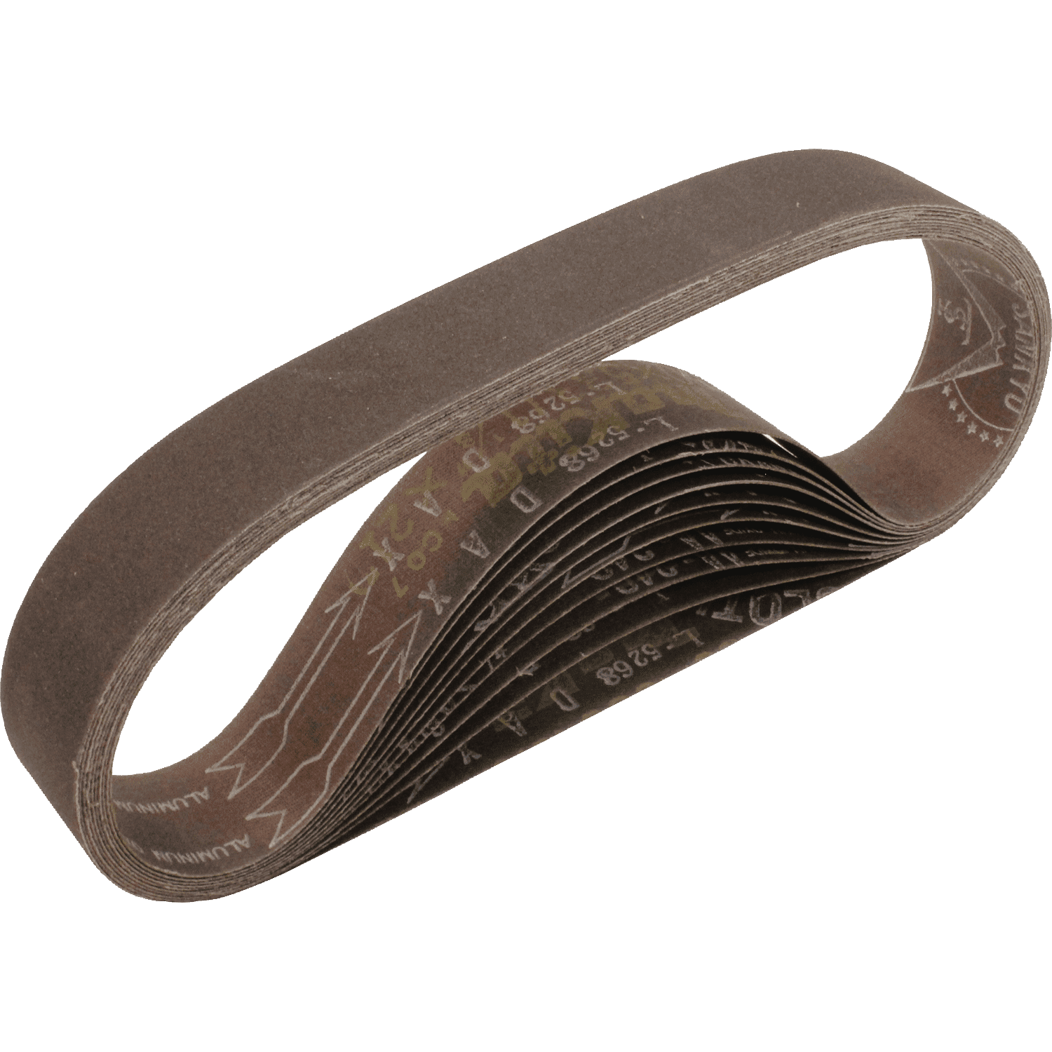 Picture of 1-1/8" x 21" Abrasive Belt, 120 Grit, 10/pk