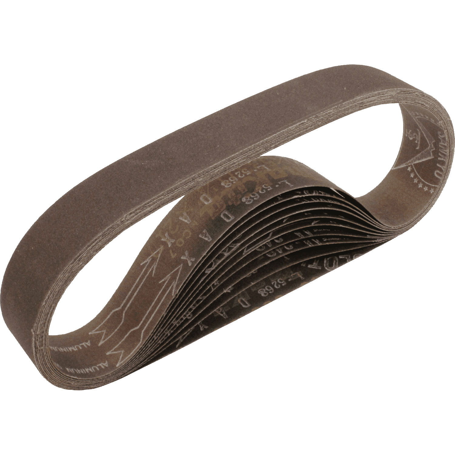 Picture of 1-1/8" x 21" Abrasive Belt, 240 Grit, 10/pk