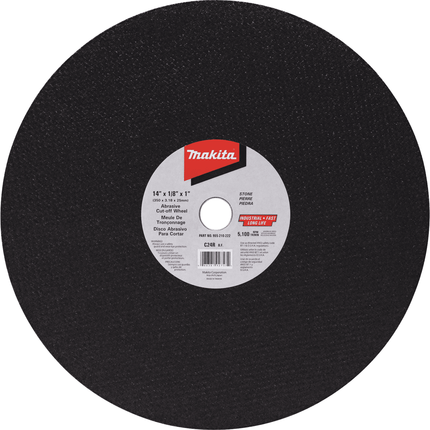 RopeSoapNDope. 14" Abrasive CutOff Wheel, Masonry, 10/pk