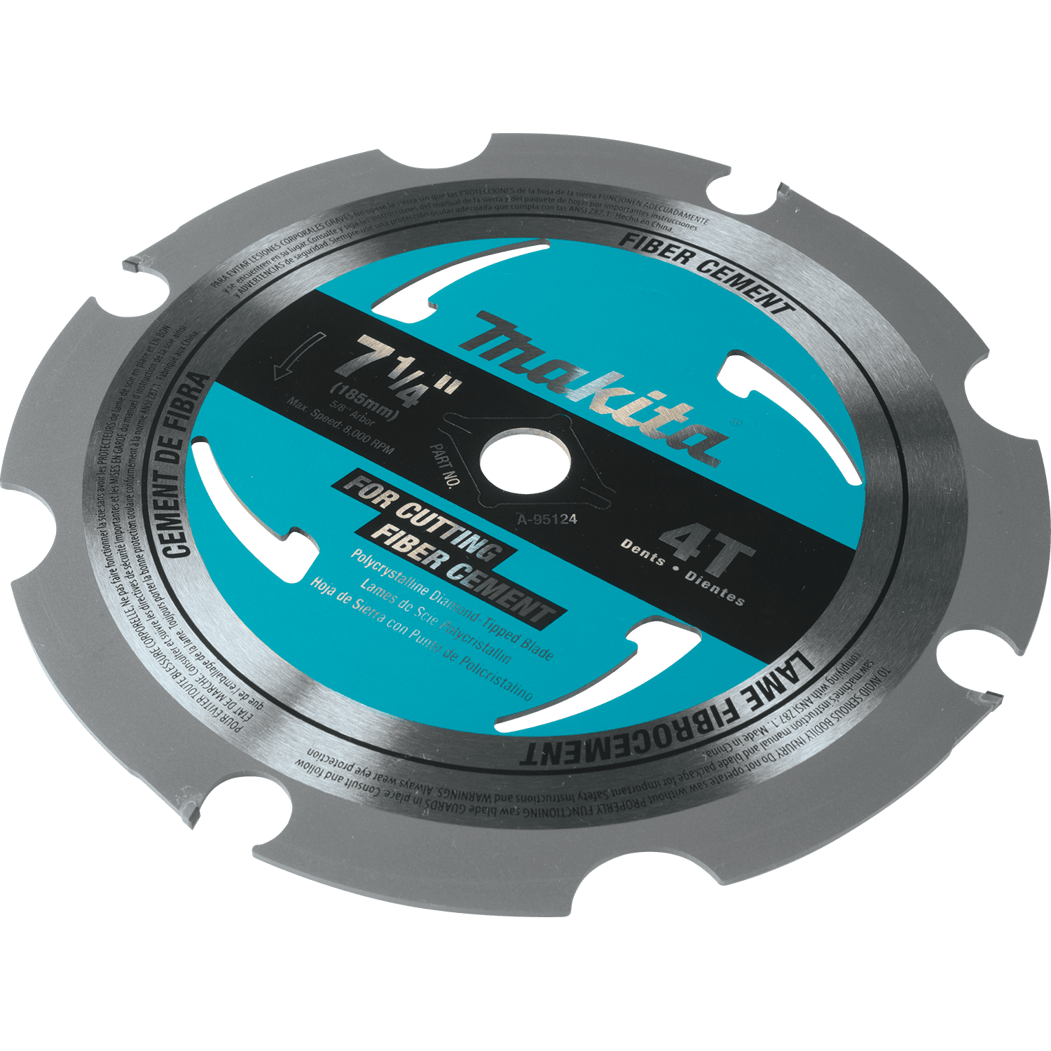 RopeSoapNDope. 71/4" 4T PCD Circular Saw Blade, Fiber Cement