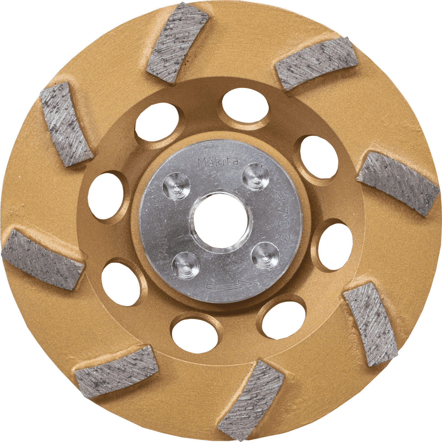 Picture of 4-1/2" Low-Vibration Diamond Cup Wheel, 8 Segment Turbo
