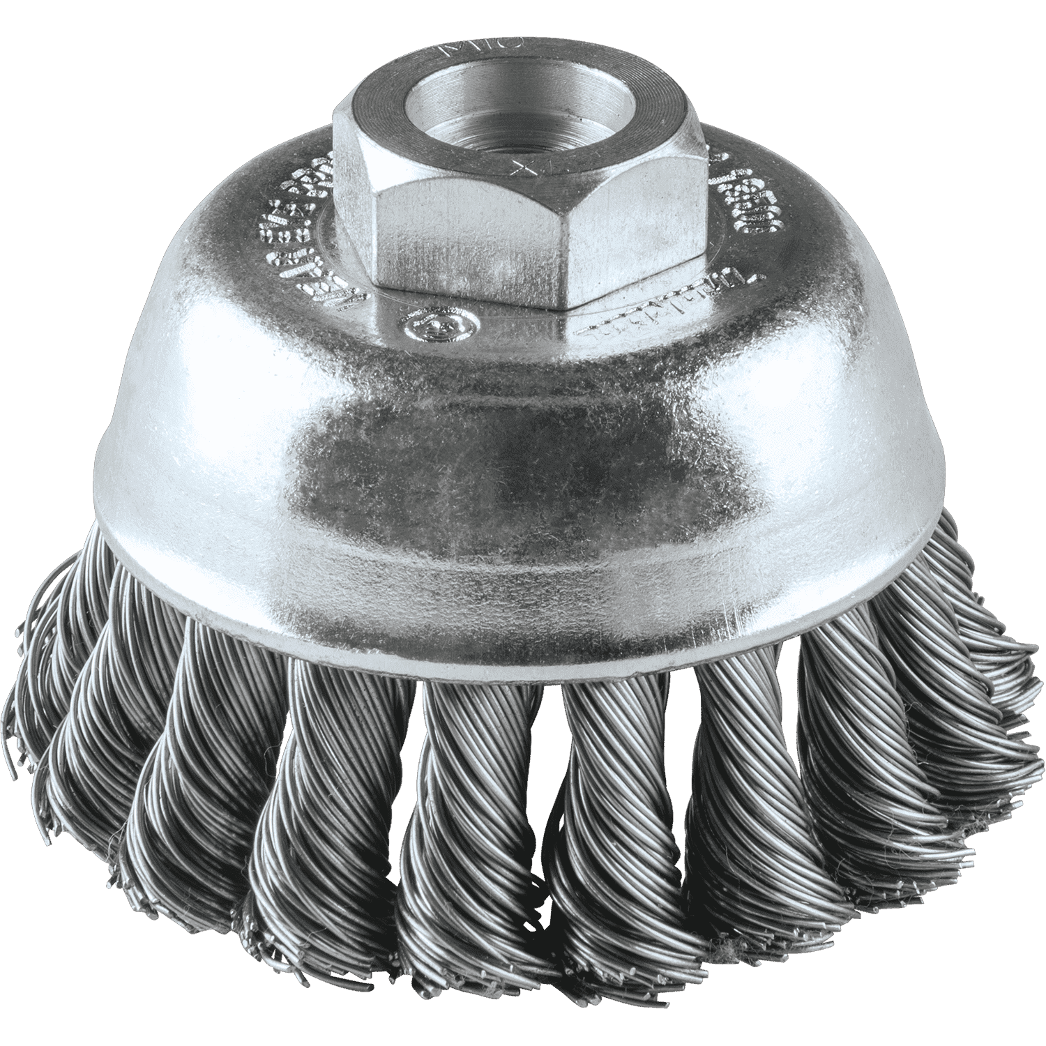 Picture of 2-3/4" Knot Wire Cup Brush, Stainless, M10 x 1.25