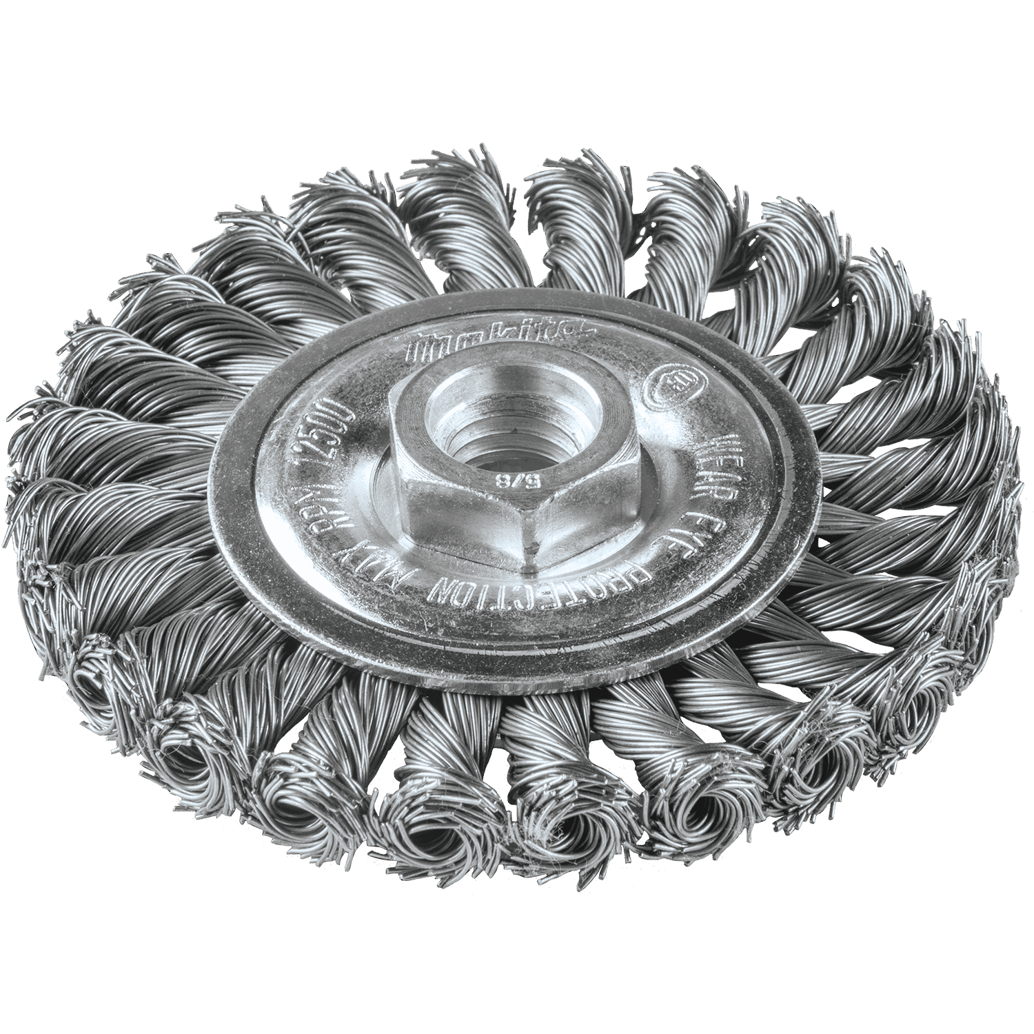 Picture of 4" Knot Cable Twist Wire Wheel, 5/8"-11