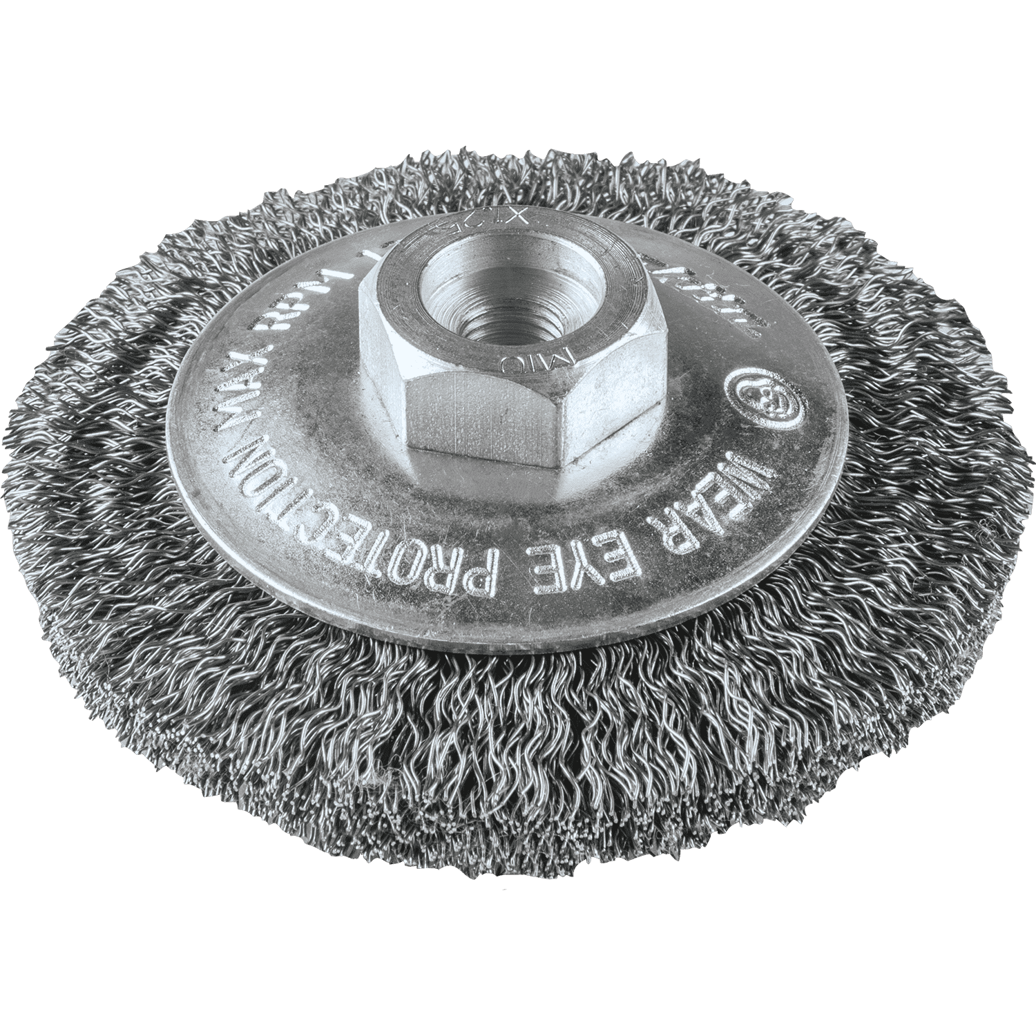 Picture of 3-3/8" Crimped Wire Bevel Brush, M10 x 1.25