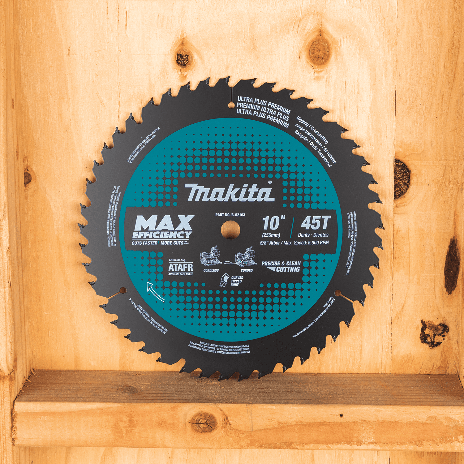 RopeSoapNDope. 10" 45T CarbideTipped Max Efficiency Miter Saw Blade