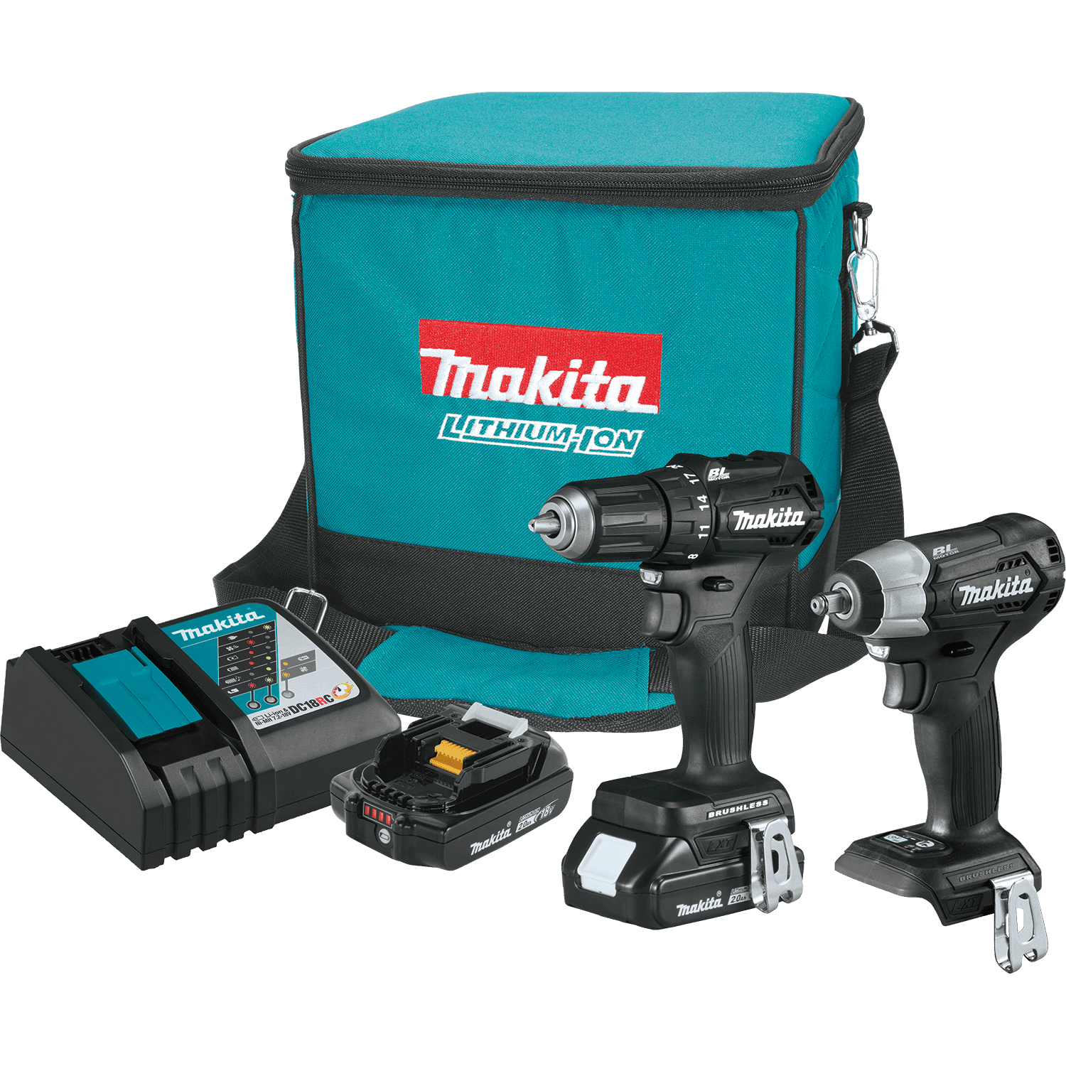 Picture of 18V LXT Lithium-Ion Sub-Compact Brushless Cordless 2-Pc. Combo Kit (2.0Ah)