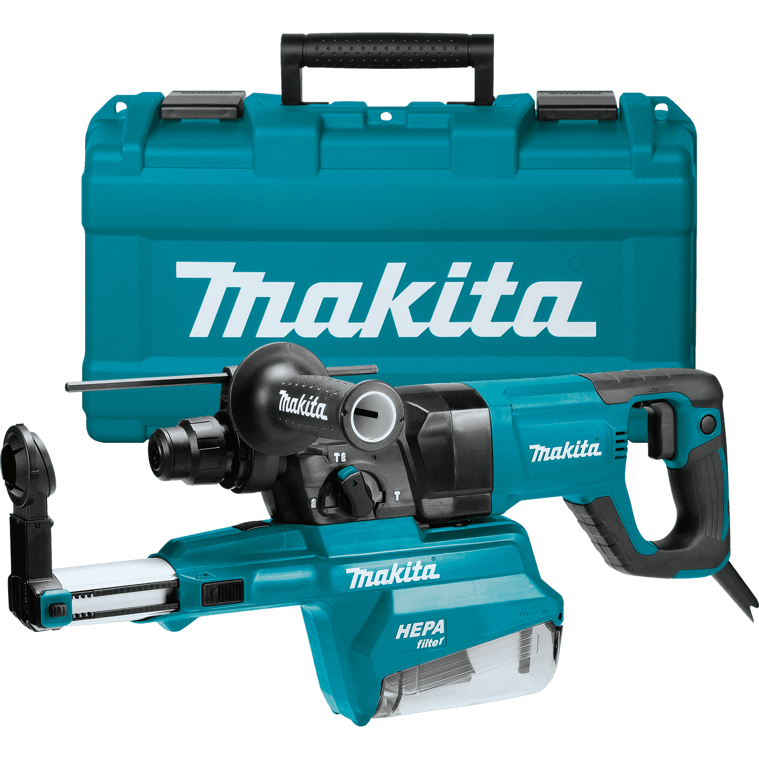 Picture of 1" AVT Rotary Hammer, accepts SDS-PLUS bits, w/ HEPA Dust Extractor (D-handle)